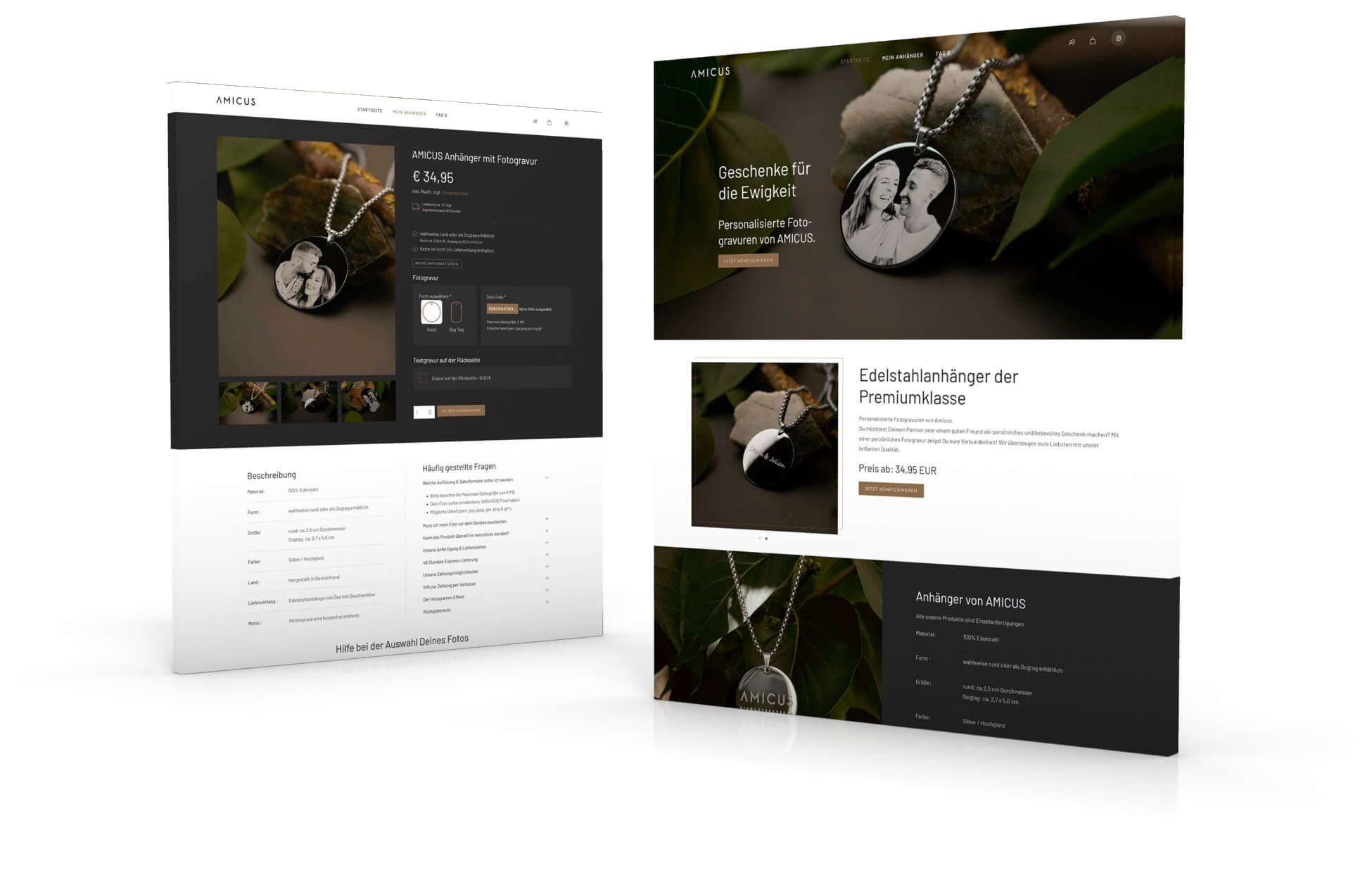 Webdesign für Online Shop